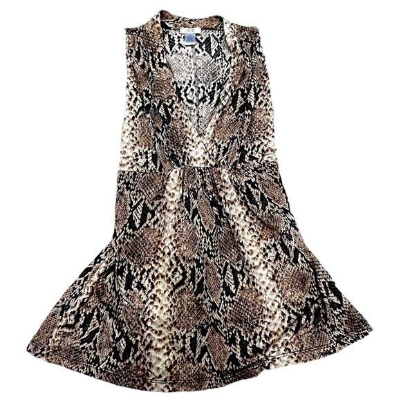 CACHÉ Women’s Elegant Sleeveless Snakeskin Top, Size Large - Picture 1 of 11